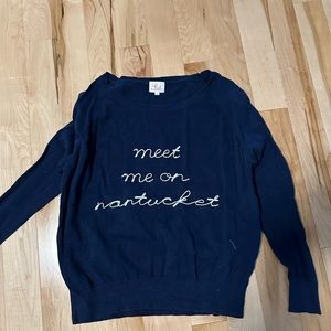 Navy Nantucket sweater